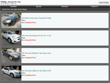 Tablet Screenshot of phillipsautosales.net